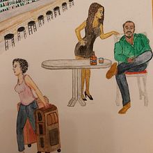 My project for course: Basic Principles of Drawing People from Imagination. Traditional illustration, Fine Arts, Sketching, Pencil Drawing, Drawing, Artistic Drawing, and Figure Drawing project by Adeline Cartier - 10.15.2023