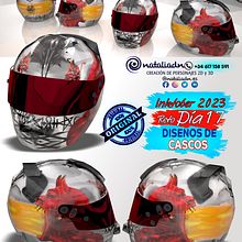 Día 17 Inktober #agv #agvhelmets #ls2helmets #ls2 #shoei #bell #bonustrack #scorpion #arail #ruroc #rurocmoto #helmets #airohhelmet #suomi #roof #inktober #notodoanimacion #3D #characterdesing #inktober2023 #inktober #diseñospersonalizados #moto #motorcy. Un projet de Design  , et 3D de Natalia DN - 16.10.2023