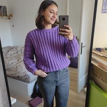 Mi proyecto del curso: Crochet: crea prendas con una sola aguja. Fashion Design, Fiber Arts, DIY, Crochet, and Textile Design project by Alba - 10.17.2023