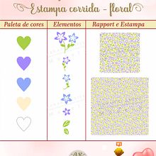 Estampa corrida floral - para papel de parede.. Pattern Design, Design, Graphic Design, Printing, Stationer, Design, and Presentation Design project by armanni artes graficas - 09.10.2023