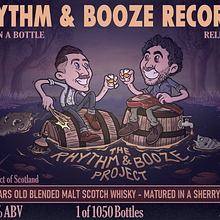 THE RHYTHM & BOOZE PROJECT. Digital Illustration, and Graphic Design project by Adrian Borque - 10.17.2023