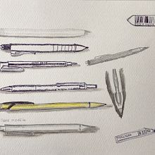 Mon projet du cours : L’art du sketching : transformez vos esquisses en œuvres d’art. Ilustração tradicional, Desenho a lápis, Desenho, e Sketchbook projeto de Dominique Rombaut - 17.10.2023