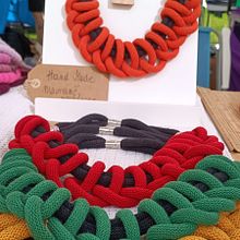 My project for course: Rope Jewelry for Beginners: Make Your Own Necklaces. Arts, Crafts, Jewelr, Design, Macramé, and Textile Design project by Magdalena Natasza Pi - 10.17.2023