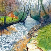 My project for course: Painting Realistic Watercolor Landscapes. Artes plásticas, Pintura, Esboçado, Pintura em aquarela e Ilustração naturalista projeto de j_lagatta - 18.10.2023