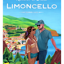 Limoncello Vintage Label. Design, Ilustração tradicional, Pintura guache, e Pintura projeto de Begoña Blázquez Parro - 02.06.2023