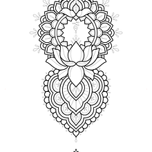Projeto para tatuagem em ornamental com flor de lótus  Ein Projekt aus dem Bereich Tattoodesign von Ana - 19.10.2023