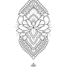 Projeto para tatuagem em ornamental com sombra Ein Projekt aus dem Bereich Tattoodesign von Ana - 19.10.2023