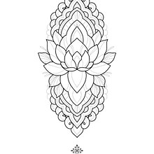 Projeto para tatuagem em ornamental com sombra  Ein Projekt aus dem Bereich Tattoodesign von Ana - 19.10.2023