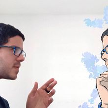 Hablando conmigo mismo cada tanto. Un proyecto de Ilustración digital de Adrián Mena - 19.10.2023