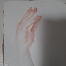 Mon projet du cours : Illustration de mains expressives à l'aquarelle. Painting, Watercolor Painting, and Figure Drawing project by Délice dart - 10.20.2023
