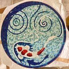 My project for course: Introduction to Mosaic Artwork. Un proyecto de Artesanía, Diseño, creación de muebles					, Decoración de interiores, Cerámica y DIY de sophie_g - 10.10.2023