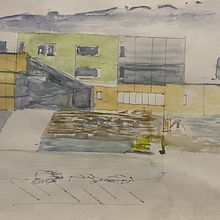 Mon projet du cours : Esquisse architecturale pour illustrations urbaines. Design, Traditional illustration, Sketching, Architectural Illustration, and Sketchbook project by Jean-philippe Maurice - 10.21.2023