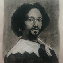 Mi proyecto del curso: Retrato realista al carboncillo. Un progetto di Illustrazione tradizionale, Belle arti, Disegno, Disegno di ritratti e Disegno realistico di luis - 21.10.2023