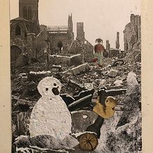 Mon projet du cours : Expérimentation graphique : du concept à l'illustration. Projekt z dziedziny Trad, c, jna ilustracja,  Sztuki piękne,  Kolaż, Ilustracja w i dawnicza użytkownika fabiennebegonia - 21.10.2023
