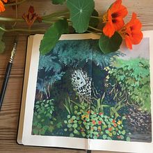 My project for course: Landscape Painting with Gouache for Beginners. Un progetto di Belle arti, Pittura, Illustrazione naturalistica e Pittura gouache di sanneharder - 22.10.2023