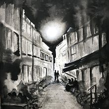 Tonal water colour practice . Pintura em aquarela projeto de Janelle Cooke - 22.10.2023