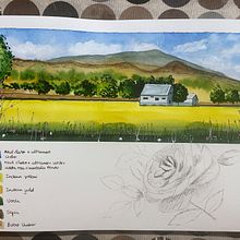 Mi proyecto del curso: Cuaderno de viaje en acuarela. Projekt z dziedziny Trad, c, jna ilustracja, Malowanie akwarelą,  R, sunek architektoniczn i Sketchbook użytkownika monica.pastor.urchaga - 22.10.2023