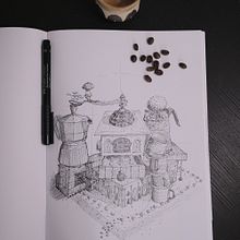 Mon projet du cours : Dessin d'architecture artistique à l'encre. Un progetto di Illustrazione tradizionale, Belle arti, Disegno, Illustrazione architettonica e Illustrazione con inchiostro di atelierdulys - 22.10.2023