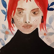 Mi proyecto del curso: Retrato artístico en acuarela. Projekt z dziedziny  Sztuki piękne,  Malarstwo, Malowanie akwarelą i Portret użytkownika Flavia Ramos - 18.10.2023