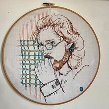 My project for course: Creation of Embroidered Portraits. Un proyecto de Bordado y Diseño textil de Lorrie Vancouver - 18.01.2022