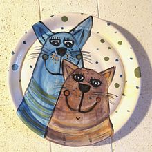 My project for course: Hand-Painted Ceramics. Projekt z dziedziny Trad, c, jna ilustracja, Craft,  Sztuki piękne i Ceramika użytkownika kuci.iva - 22.10.2023