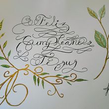 Mi proyecto del curso: Fundamentos de las florituras en la caligrafía inglesa. Projekt z dziedziny  Kaligrafia, T, pografia,  Pismo dekorac i jne użytkownika Irene L.M - 22.10.2023