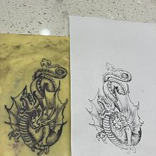 My project for course: Introduction to Etching Tattoos . Design tatuaj de Ettore Semeghini - 10.22.2023