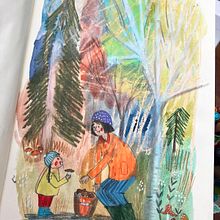 My project for course: Sketchbook Exercises for Artistic Growth. Traditional illustration, Fine Arts, Sketching, Drawing, Sketchbook, and Children's Illustration project by Anya Kopotilova - 10.23.2023