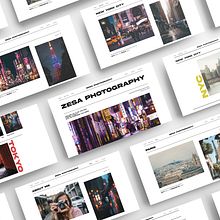 Zesa Photography . Design, Br, ing și identitate, Design web și UX / UI de Celia Sáez Cortijo - 10.23.2023