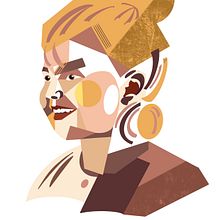 My project for course: Geometric Portraits with Procreate. Projekt z dziedziny Trad, c, jna ilustracja, Ilustracja c i frowa użytkownika denisse.krauss - 22.10.2023