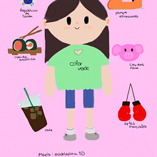 Mi proyecto del curso: Creación de personajes kawaii en 3D con Blender. Traditional illustration, Character Design, Digital Illustration, 3D Modeling, and Manga project by Maria Gimeno Olazaran - 02.09.2024