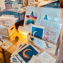 Mi proyecto del curso: Ilustración con acuarela para productos: monetiza tu arte . Lukisan Cat Air, Menggambar Artistik, Ilustrasi Botani, Ilustrasi Naturalistik & Ilustrasi tradisional proyek oleh Anna Doroteo - 10.24.2023