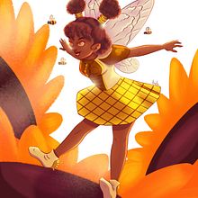 Creating an illustration with a moodboard . Un proyecto de Ilustración digital e Ilustración infantil de ameliemadi - 08.06.2023