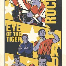 Rocky Forever. Un proyecto de Ilustración vectorial, Diseño de carteles, Ilustración digital, Bellas Artes, Diseño gráfico, Cómic, Cine, Arte urbano y Televisión de Rubén Huamaní Valverde - 23.10.2023
