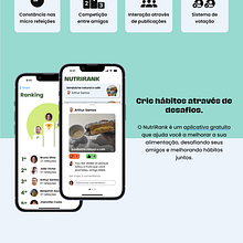 Landing Page - Nutrirank App Ein Projekt aus dem Bereich Webdesign von Ella Souza - 24.10.2023