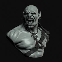 Orc . % Roberto Arango Ocampo tarafından hazırlanan 3D, Karakter Tasarımı, He, kel, Ve 3D Modelleme projesi - 10.24.2023