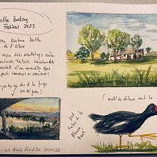 Mi proyecto del curso: Cuaderno de viaje en acuarela. Traditional illustration, Watercolor Painting, Architectural Illustration, and Sketchbook project by amiradavives - 10.24.2023