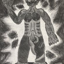 TG Estatua de Pazuzu a Carbonet. Traditional illustration project by Pau Forte - 10.24.2023