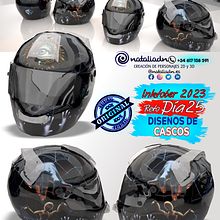 Día 25 Inktober #agv #agvhelmets #ls2helmets #ls2 #shoei #bell #bonustrack #scorpion #arail #ruroc #rurocmoto #helmets #airohhelmet #suomi #roof #inktober #notodoanimacion #3D #characterdesing #inktober2023 #inktober #diseñospersonalizados #moto #motorcy. Un projet de Design  , et 3D de Natalia DN - 25.10.2023