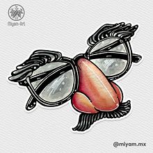 Día 24: Nariz #31Days31Drawings2023. Un proyecto de Ilustración tradicional de Miriam Yamamoto - 24.10.2023