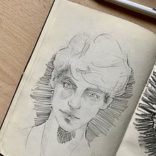 Il mio progetto del corso: Ritratto su blocco da disegno: esplora il volto umano. Sketching, Drawing, Portrait Drawing, Artistic Drawing, and Sketchbook project by Mattia Fisicaro - 10.25.2023