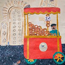Inspired by Istanbul. Traditional illustration, Collage, Paper Craft, Children's Illustration, Creating with Kids, and Narrative project by CHLOE LESTER - 10.25.2023
