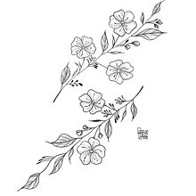 Tatuagem botânica com pontilhismo. Traditional illustration, Tattoo Design, and Botanical Illustration project by Caíque Buzz - 10.18.2023