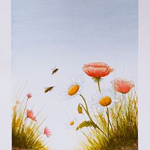 My project for course: Illustrating the Natural World with Watercolor and Charcoal. Un proyecto de Ilustración tradicional, Pintura e Ilustración naturalista				 de giuseppe_m - 26.10.2023