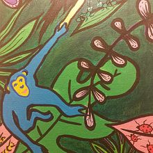 My project for course: Introduction to Acrylic Painting: Create a Tropical Canvas. Painting, Pattern Design, Acr, and lic Painting project by Arup Roy - 10.26.2023