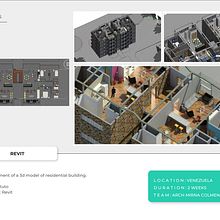 Curso Revit en Arts-Vivienda multifamiliar . Arhitectură de Mirna Colmenares - 10.27.2023