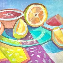 Mi proyecto del curso: Creación de obras de arte vibrantes con gouache. Artes plásticas, Pintura, Teoria da cor, e Pintura guache projeto de sracorleone - 28.10.2023