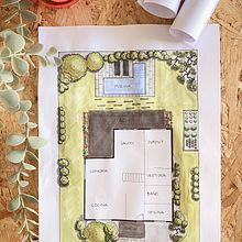 Proyecto de jardín -Casa Mar. Een project van Interieurontwerp, Landscaping,  Architecturale illustratie y Ruimtelijk ontwerp van mar05valencia - 01.11.2023
