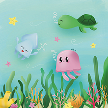 Ocean drive. Traditional illustration, Fine Arts, Children's Illustration, and Artistic Drawing project by Neila Kt - 10.29.2023