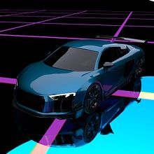 Audi R8 V10+. 3D, and 3D Modeling project by Carlos Arias Jiménez - 10.28.2023